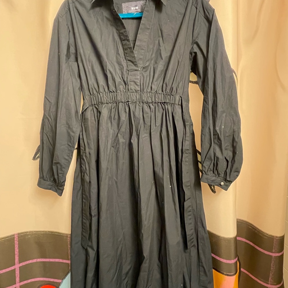 Maeve Nikita Poplin Black Dress Size XS